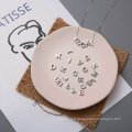 SHANGJIE OEM Nom personnalisé Copper English Letter Pendant S925 Collier en argent sterling 2021